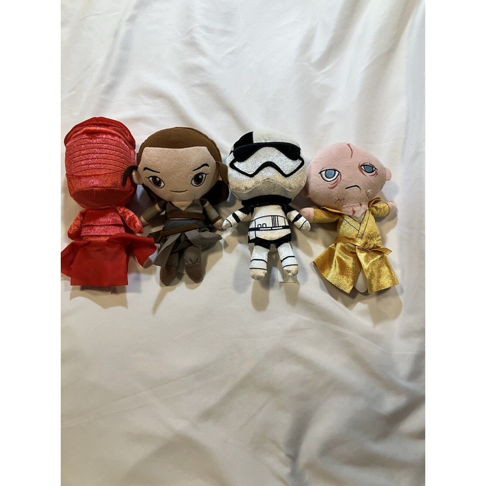 Lot of Star Wars Funko 8" Plush 2017 Rey Stormtrooper Snoke Praetorian Guard